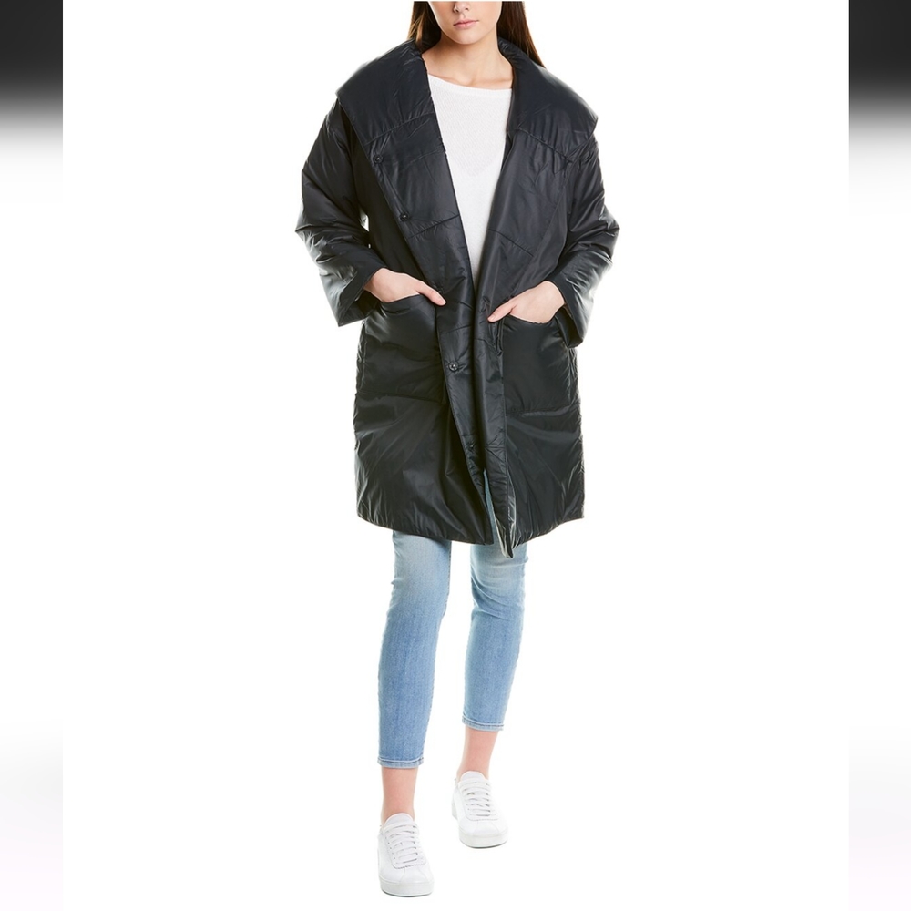 EILEEN FISHER Hooded Coat Small Petite NWT